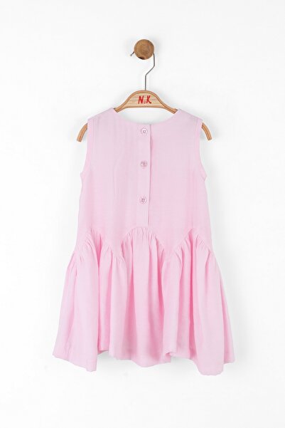 NK 01-04 Years Old Baby Girl Pink Candy Dress - Pink