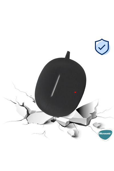 Microsonic Honor Choice Earbuds X5 Kılıf Askılı Mat Silikon Siyah