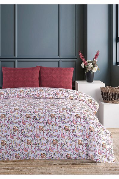Evim 200X230 cm Double Soren Pike Set Fuchsia