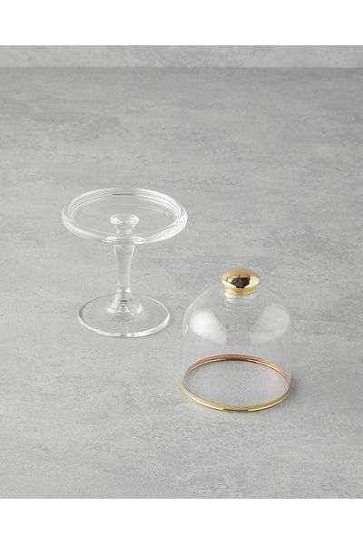 English Home 10X19 cm Auric Glass Gold Presentation Holder