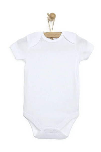 BabyCo Mixi Baby Crew Neck Cotton Baby Undershirt Bodysuit Short Sleeve
