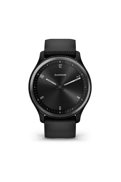 Garmin vívomove Sport - 40mm - Black Case and Silicone Band with Slate Accents