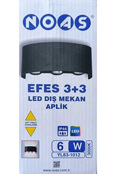 Noas Efes 3+3 Diş Mekan Led Apli̇k