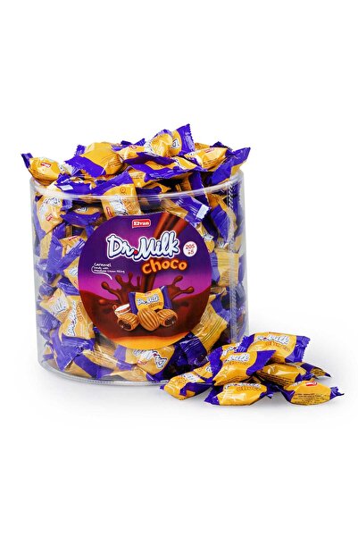 Elvan Dr. Milk Choco Karamelli 1000 gr. (1 Silindir Kutu)