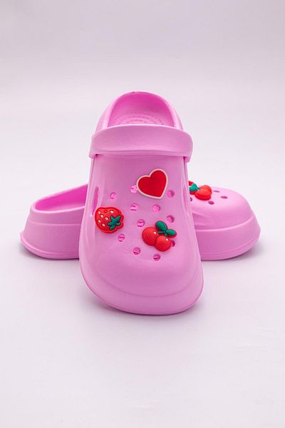 The Red Kids Size 30-35 Mixed Figure Non-Slip Sole Slippers Pink Color