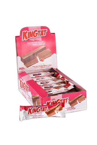 Elvan King Tat Çilekli 18 Gr. 24 Adet (1 Kutu)