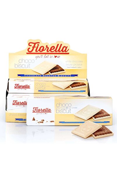 FIORELLA Chocobiscuit Beyaz Çikolatalı Kakaolu Bisküvi 102 Gr. 6 Adet (1 Kutu)