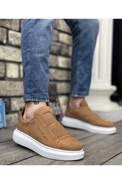 WEBORN Pantofi pentru bărbați, cu bandă elastică de înaltă confort, în stil sezonier, pantofi sport casual