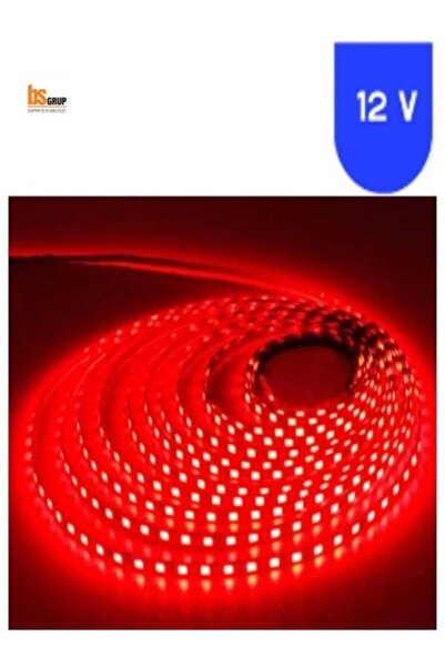 Bs Light Kırmızı Şerit Led 15 Metre Renk Yapışkanlı Iç Mekan Rulo Işıklı Şeri...
