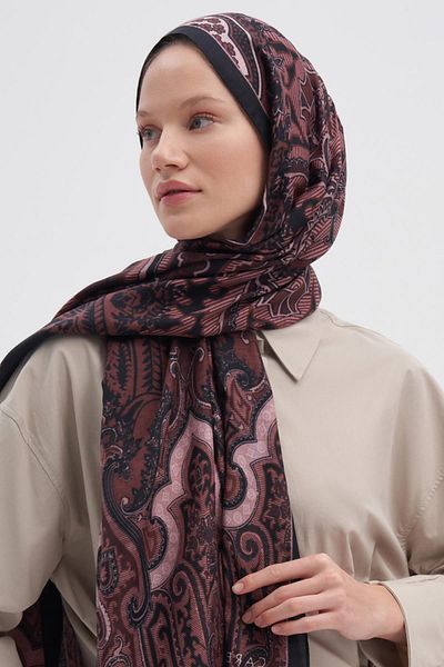 carell Şal de mătase timpuriu Harmony Plum
