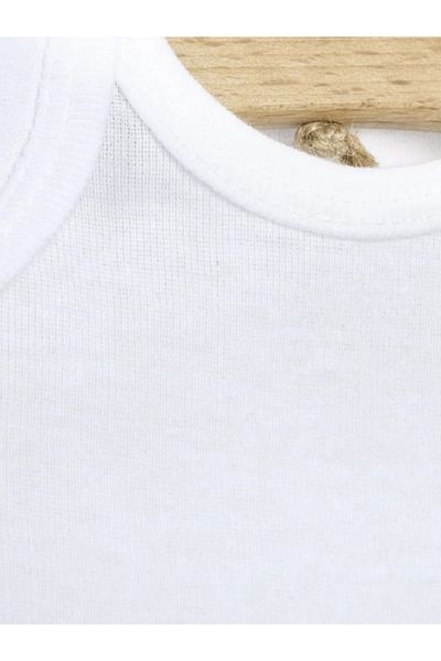 mixibaby Mixi Baby Cotton Snap Fastener Baby Bodysuit Crew Neck Set of 5 Long Sleeve
