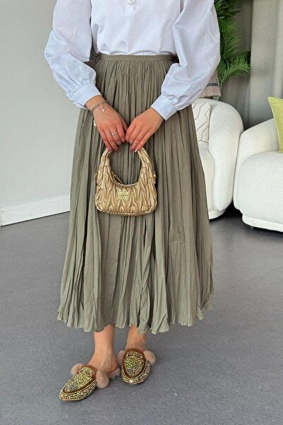 Rimel Moda تنورة سحق كاكي