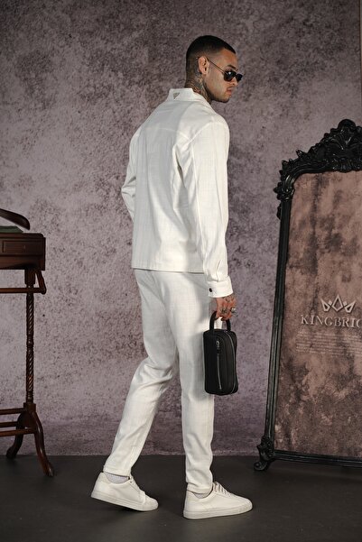 Butik Чоловічий костюм на блискавці з лайкрової білизни оверсайз на блискавці, куртка та штани