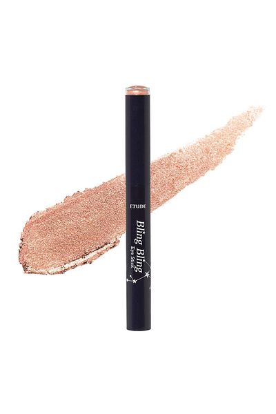 ETUDE Bling Eye Stick #16 Pinky Star Rain | Long-Lasting Glow, Soft Creamy Eye Shadow Stick