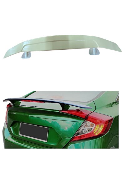 Harphour Honda Civic Fc5 Uyumlu Bagaj Üstü Spoiler Yüksek Ayaklı BOYASIZ Spoi...