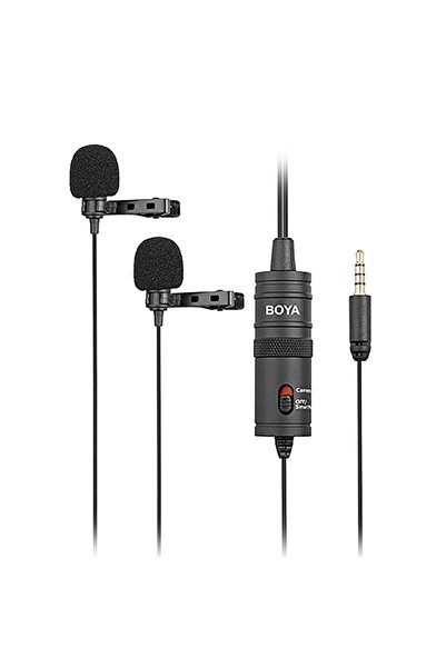 BOYA BY-M1DM Çok Yönlü İkili Yaka Mikrofonu