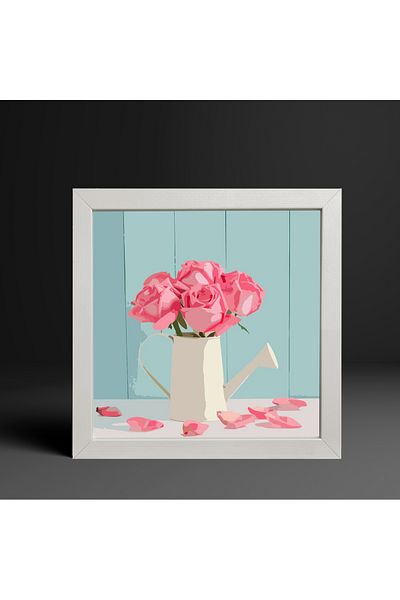 HOMEPACK Single Wooden Framed Painting One Piece Poster Painting Ktc/041