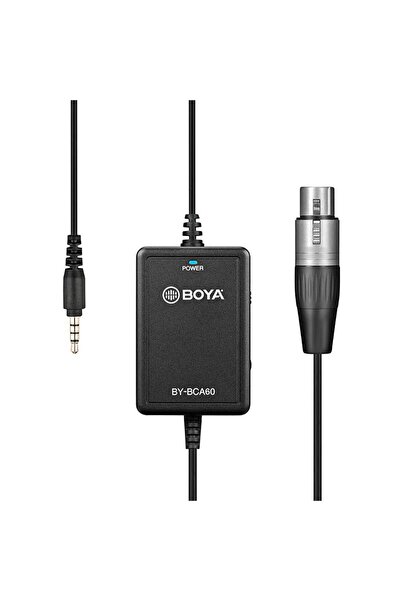 BOYA BY-BCA60 48V Phantom Mobil XLR Mikrofon Kablo