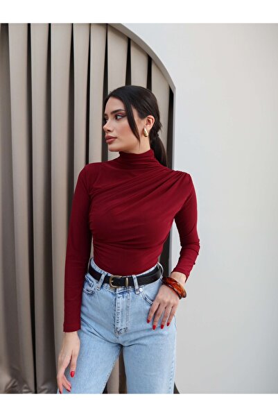 ESRAHELVACI Μπλούζα με πιέτες ώμου και μέσης