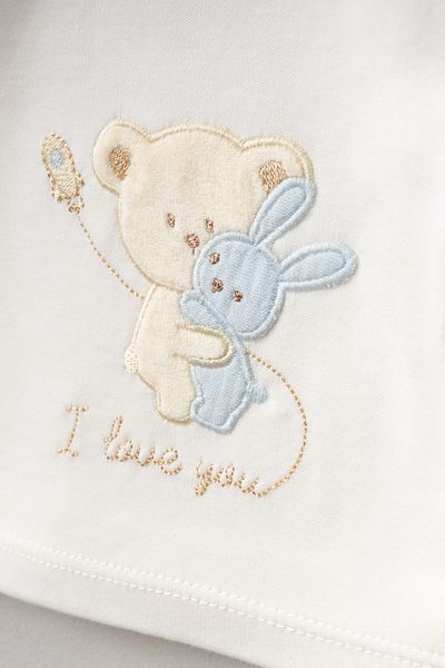 Bebitof Hugging Teddy Bear Patterned 5 Piece Newborn Hospital Outfit Set