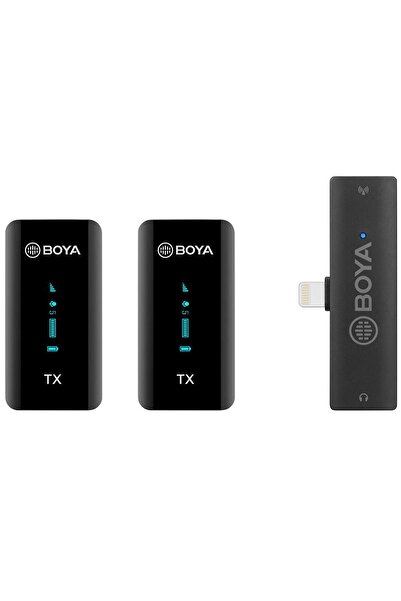 BOYA BY-XM6 S4 İkili Kablosuz Yaka Mikrofonu - Lightning