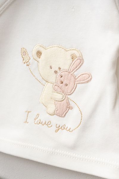 Bebitof Hugging Teddy Bear Patterned 5 Piece Newborn Hospital Outfit Set