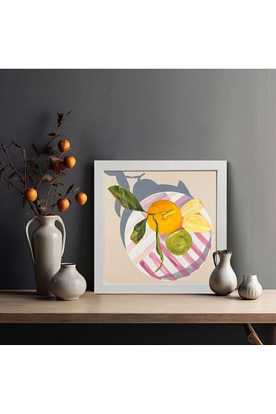 HOMEPACK Single Wooden Framed Painting One Piece Poster Painting Ktc/036