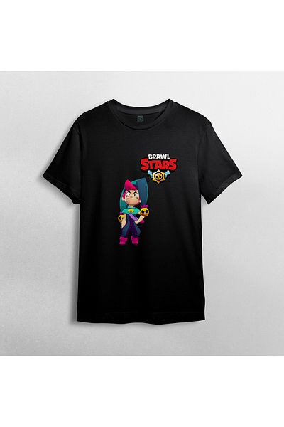 Pixxa Μπλουζάκι από 100% βαμβάκι Brawl Stars Chester Crew Neck Model 1
