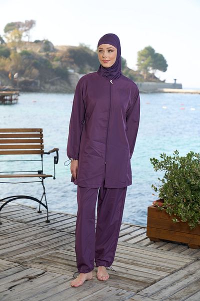 Estiva Water Repellent Parachute Fabric Plus Size Swimwear Islamic