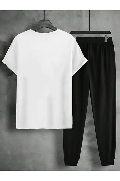 puolikuu Deer Logo Oversize Tshirt - Tracksuit Set - Bottom Top Set
