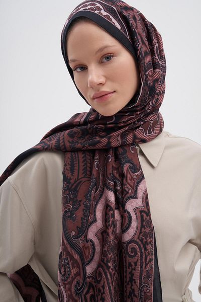 carell Şal de mătase timpuriu Harmony Plum