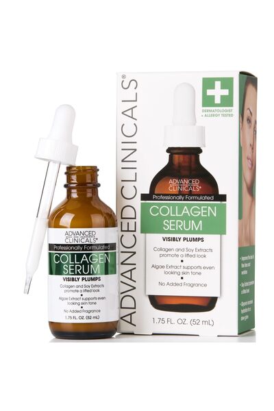 Advanced Clinicals Collagen Serum for Face | Skin Tightening, Lift, Plump & F...