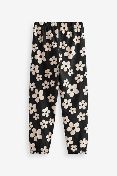 Magu Girl's Oversize T-Shirt and Patterned Leggings Set – Double Combination Set