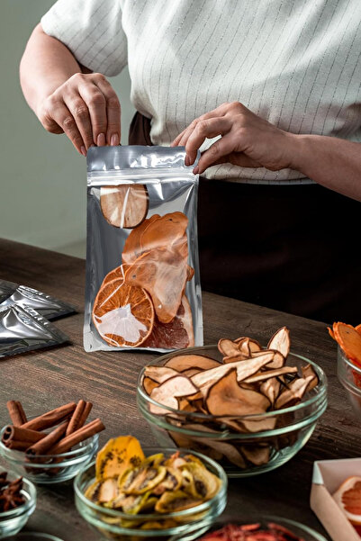 Dekals 20 Adet 11x18 Şeffaf Metalize Kilitli Doypack Poşet Nem Ve Hava Geçirmez Gıda Ambalajı