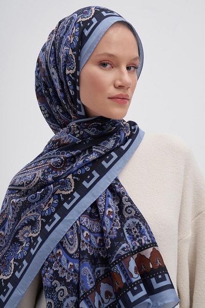 carell Breeze Indigo Early Silk Shawl