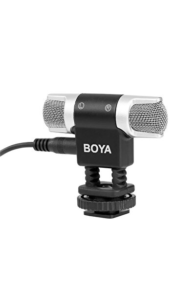 BOYA BY-MM3 Çift Kafa Mini Stereo Mikrofon