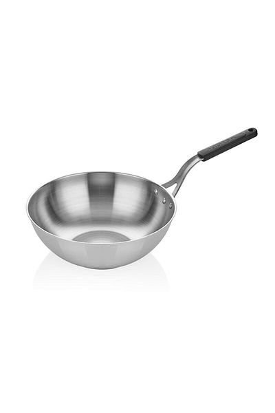 Altınbaşak Steel Wok Pan - Silicone Handle 28S cm