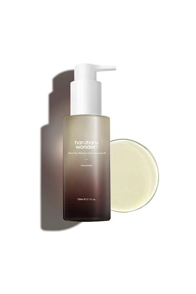 HaruHaru Wonder Black Rice Cleansing Oil, Makeup Remover & Pore Cleanser,
