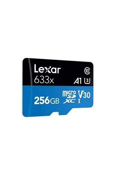Lexar 256gb 633x 100mb/s Microsdxc Memory Card with SD Adapter