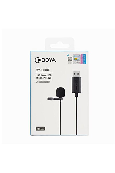 BOYA BY-LM40 Dijital USB Yaka Mikrofonu