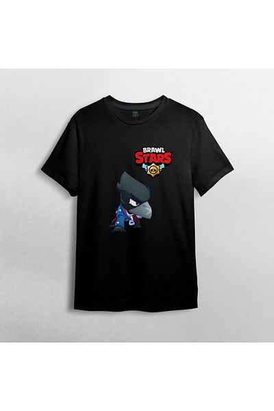Pixxa Μπλουζάκι Brawl Stars Crow 100% βαμβακερό με λαιμόκοψη μοντέλο 1