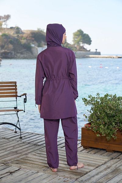 Estiva Water Repellent Parachute Fabric Plus Size Swimwear Islamic