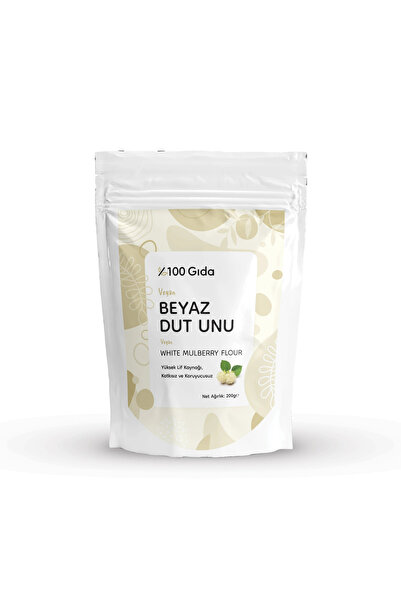 Yüzde Yüz Gıda Beyaz Dut Unu 200 GR