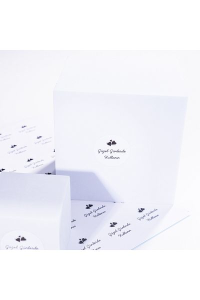 Bimotif Sticker Set with Heart Text for Daily Use 525 Pieces