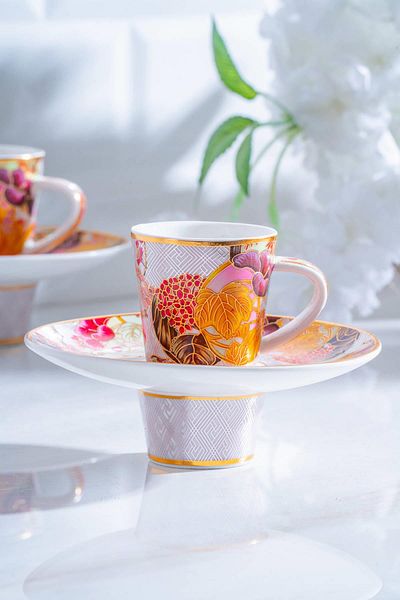ACAR Dream 6-Person Porcelain Coffee Cup Set - 90 ml