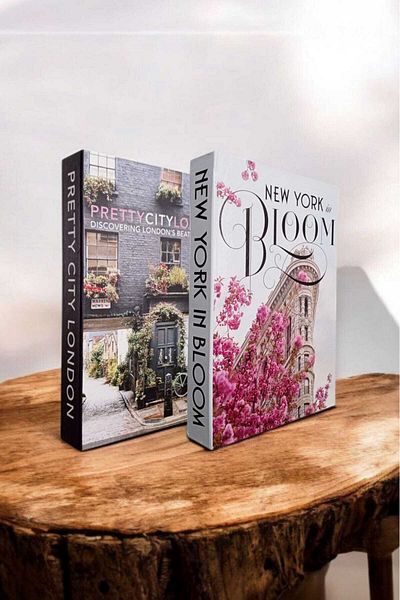 BayCazip Decorative Book Look Box Set of 2 Decorative Book Looking Box