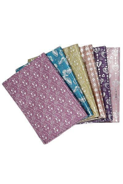 reprodesign 35 X 50 Cm Patterned 50 Pieces Adhesive Metalized Gift Bag Metallic Patterned Gift Packaging Package
