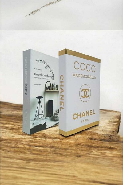 BayCazip Decorative Book Look Box Set of 2 Decorative Book Looking Box