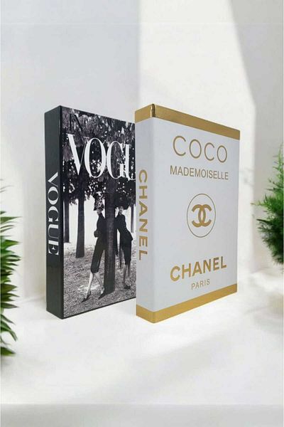 BayCazip Decorative Book Look Box Set of 2 Decorative Book Looking Box