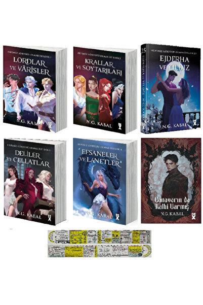 Dex N. G. Kabal 6 Kitap / Hepimiz Gökyüzü Olmak İstedik + Canavarın Da Kalbi ...